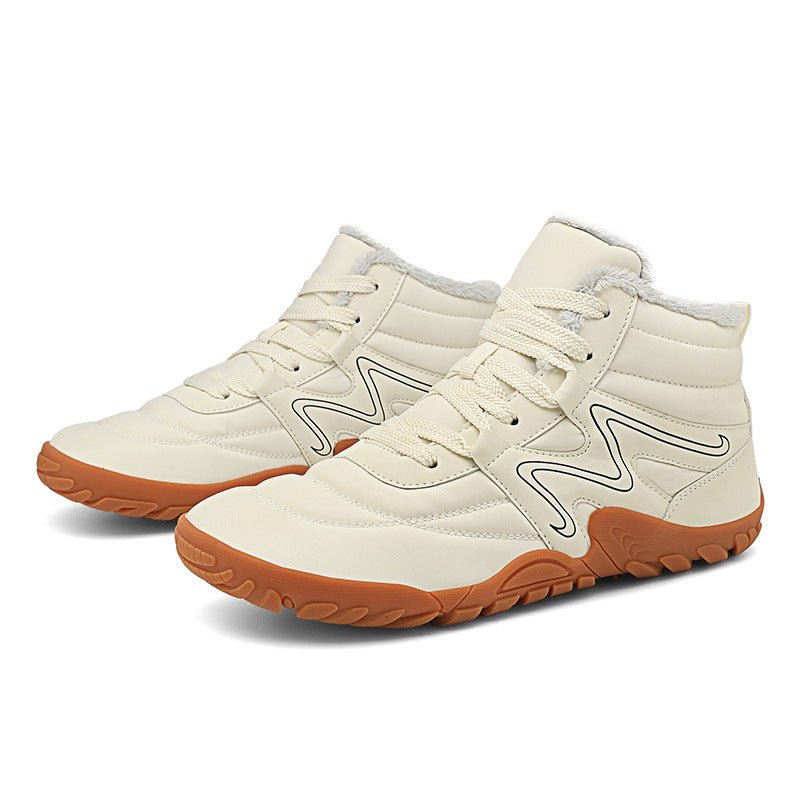 Winter Boots for Men: Thick Plush Lining Warm Outdoor Snow Shoes - Sixin1