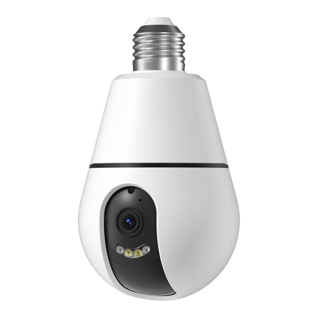 Wireless 360° Bulb Camera: 3MP HD AI Security Camera for Home - Sixin1