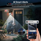 Wireless 360° Bulb Camera: 3MP HD AI Security Camera for Home - Sixin1