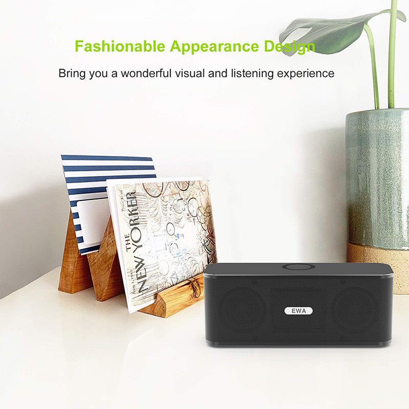 Wireless Bluetooth Speaker with Subwoofer: Loud Stereo Bass & 3D Surround Sound - Sixin1