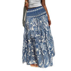 Women’s Bohemian Printed Casual Skirt: Flowing Everyday Style - Sixin1