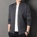 Women’s Casual Knit Cardigan: Soft Semi Scoop Neck Sweater Jacket - Sixin1