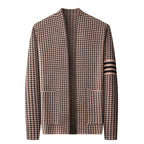 Women’s Casual Knit Cardigan: Soft Semi Scoop Neck Sweater Jacket - Sixin1