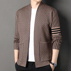 Women’s Casual Knit Cardigan: Soft Semi Scoop Neck Sweater Jacket - Sixin1