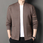 Women’s Casual Knit Cardigan: Soft Semi Scoop Neck Sweater Jacket - Sixin1