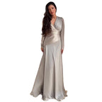 Women’s Elegant Slim Fit Long Sleeve Dress: Stylish Bodycon Maxi Fashion - Sixin1