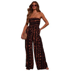 Women’s High Waist Jumpsuit: Trendy Tie - Dye Halter Outfit - Sixin1
