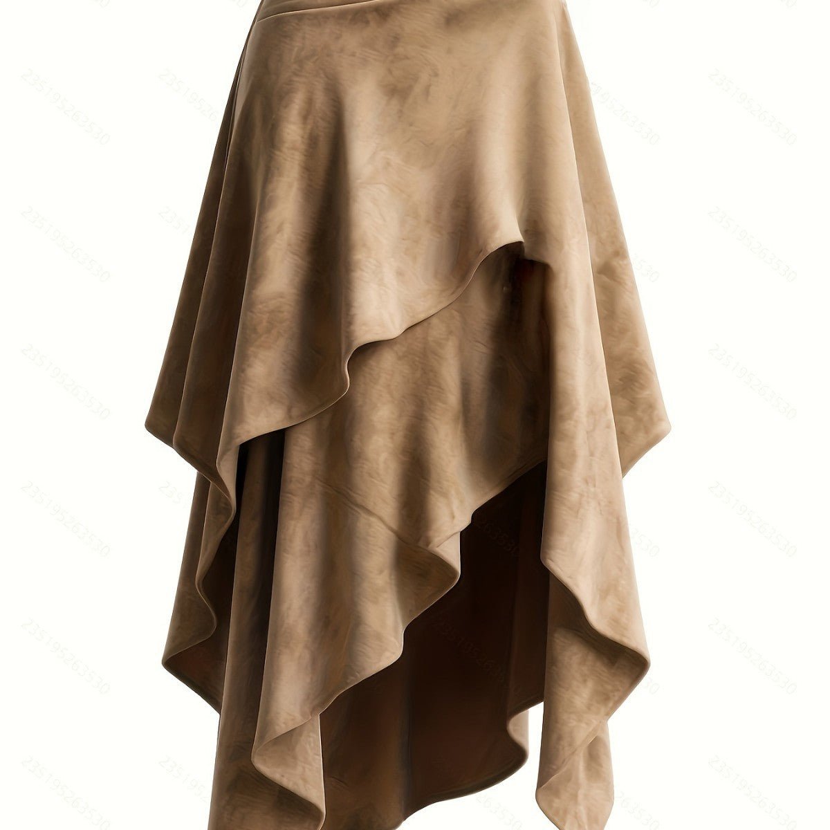 Women’s Irregular Hem Suede Skirt: Chic Asymmetrical Style - Sixin1