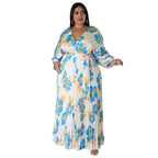 Women’s Loose - Fit Pleated Maxi Dress: Flowy, Elegant Comfort Style - Sixin1