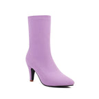Women’s Pointed - Toe Stiletto Heel Boots: Elegant High - Fashion Design - Sixin1