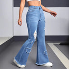 Women’s Stylish Casual Denim Jeans: Everyday Classic Fit - Sixin1