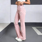 Women’s Stylish Casual Denim Jeans: Everyday Classic Fit - Sixin1
