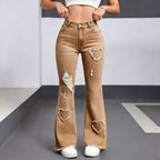Women’s Stylish Casual Denim Jeans: Everyday Classic Fit - Sixin1