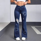 Women’s Stylish Casual Denim Jeans: Everyday Classic Fit - Sixin1
