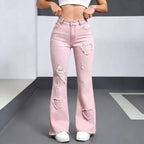 Women’s Stylish Casual Denim Jeans: Everyday Classic Fit - Sixin1