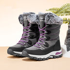 Women’s Wide - Toe Winter Snow Boots: Faux Fur Lined Soft Sole Comfort - Sixin1