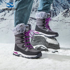 Women’s Wide - Toe Winter Snow Boots: Faux Fur Lined Soft Sole Comfort - Sixin1