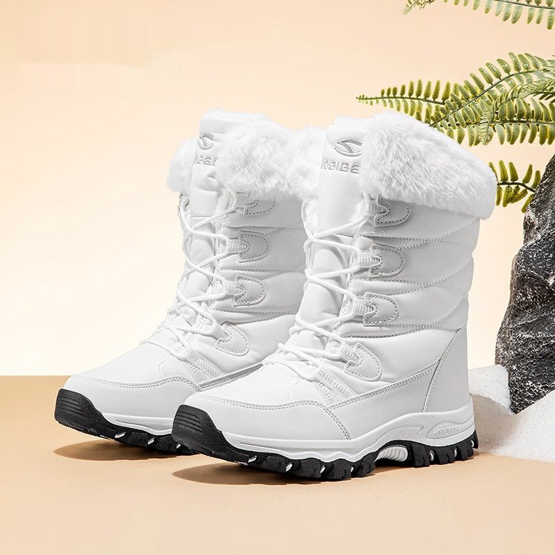 Women’s Wide - Toe Winter Snow Boots: Faux Fur Lined Soft Sole Comfort - Sixin1