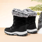 Women’s Wide - Toe Winter Snow Boots: Faux Fur Lined Soft Sole Comfort - Sixin1