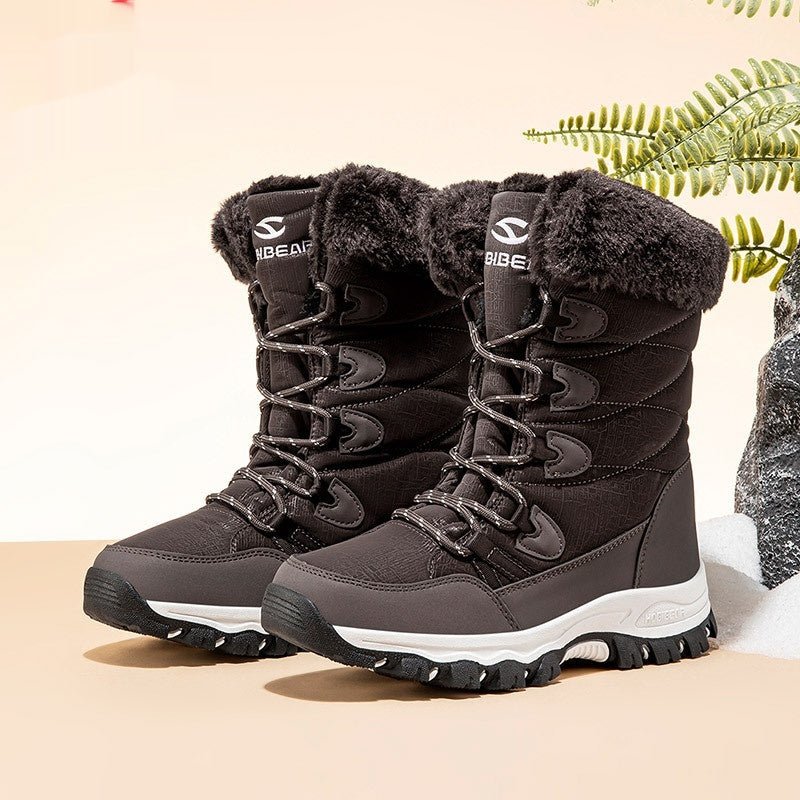 Women’s Wide - Toe Winter Snow Boots: Faux Fur Lined Soft Sole Comfort - Sixin1