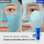 Zero Pore Blackhead Mud Mask – 3-Min Quick Dry Korean Clay Mask with AHA, BHA & PHA for Pore Tightening & Skin Cooling (3.52 oz) - Sixin1